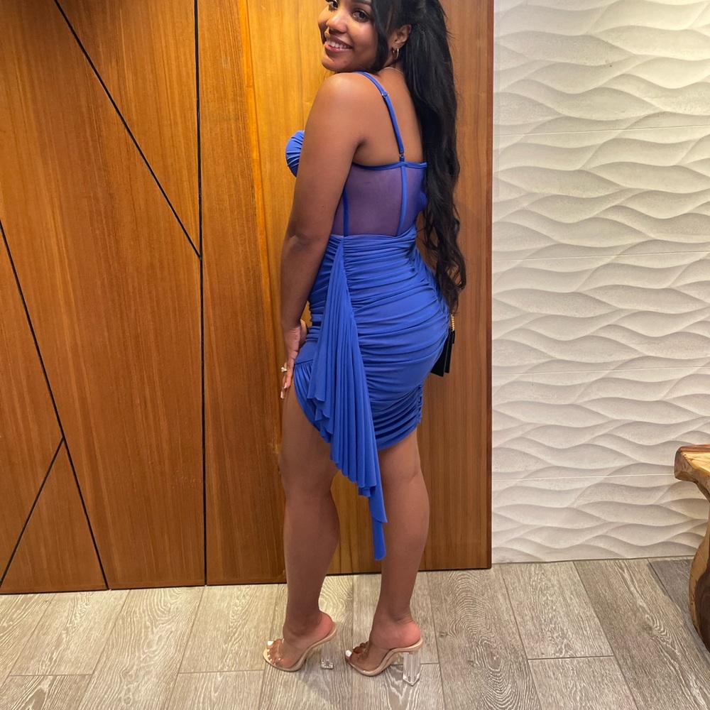 Blue corset dress - Picture 4 of 4